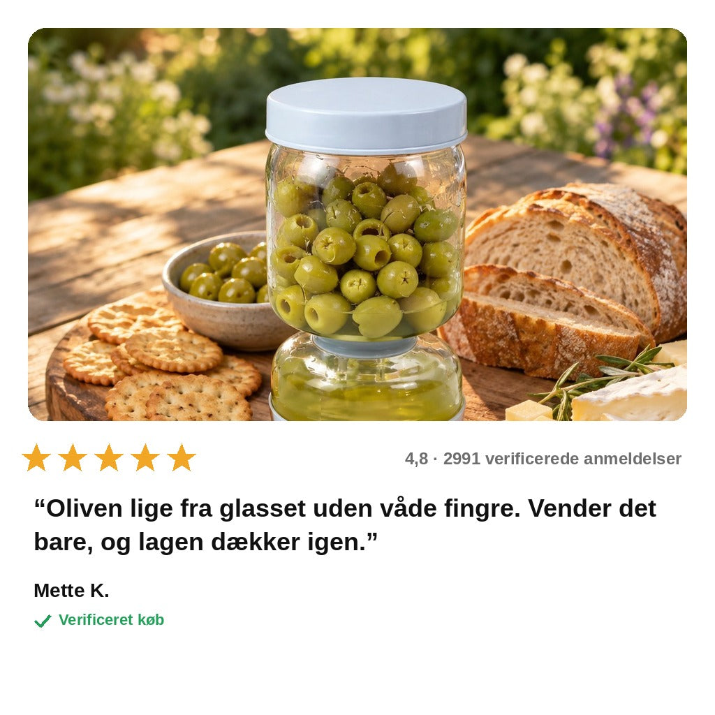 avis — Vendbart sylteglas med si – server tørt, opbevar i lage