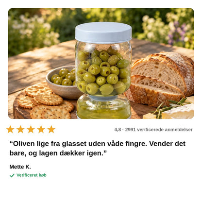 avis — Vendbart sylteglas med si – server tørt, opbevar i lage