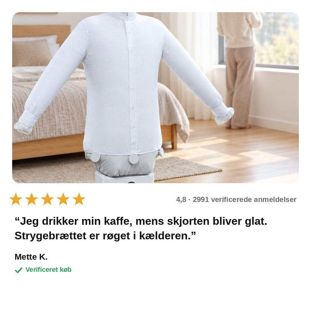 avis — Automatisk Strygejern til Skjorter – glatte skjorter uden strygebræt