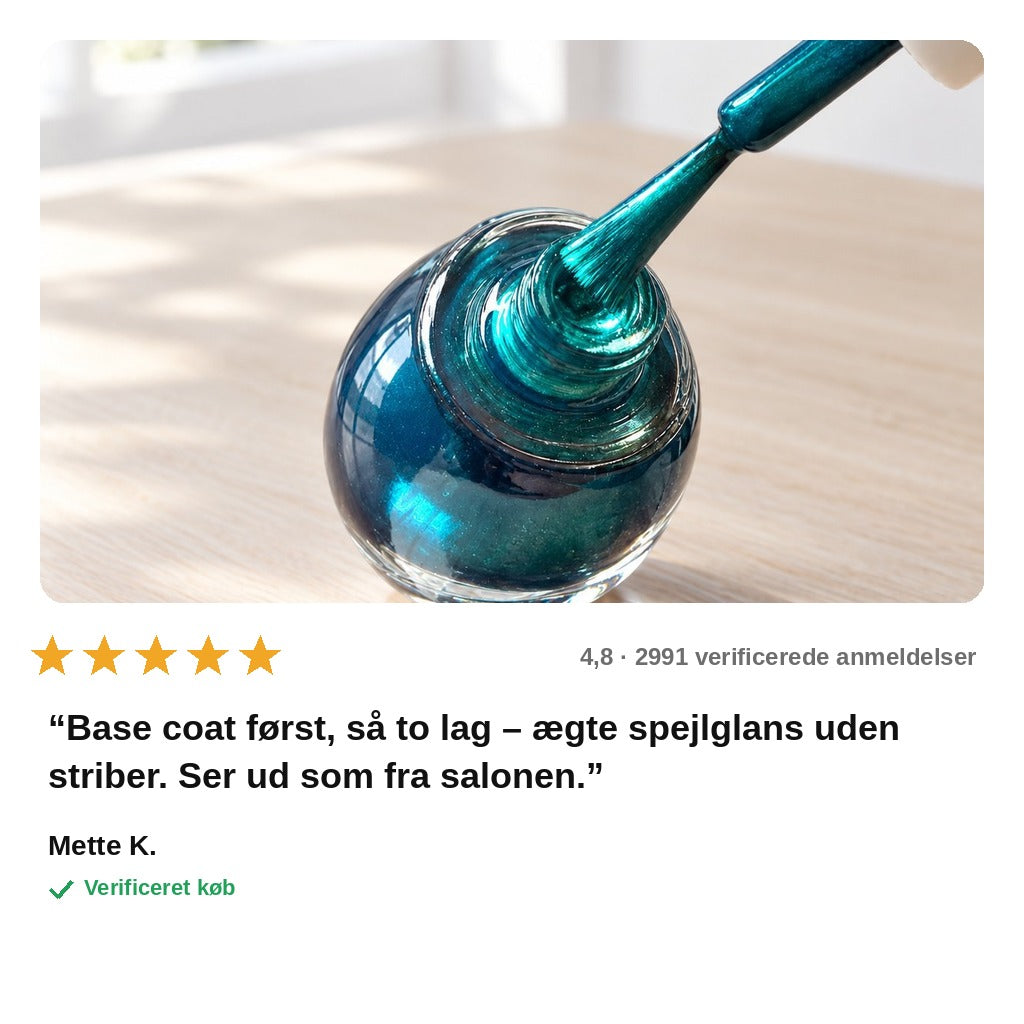 avis — Metallisk neglelak med spejleffekt – krom-finish uden UV-lampe