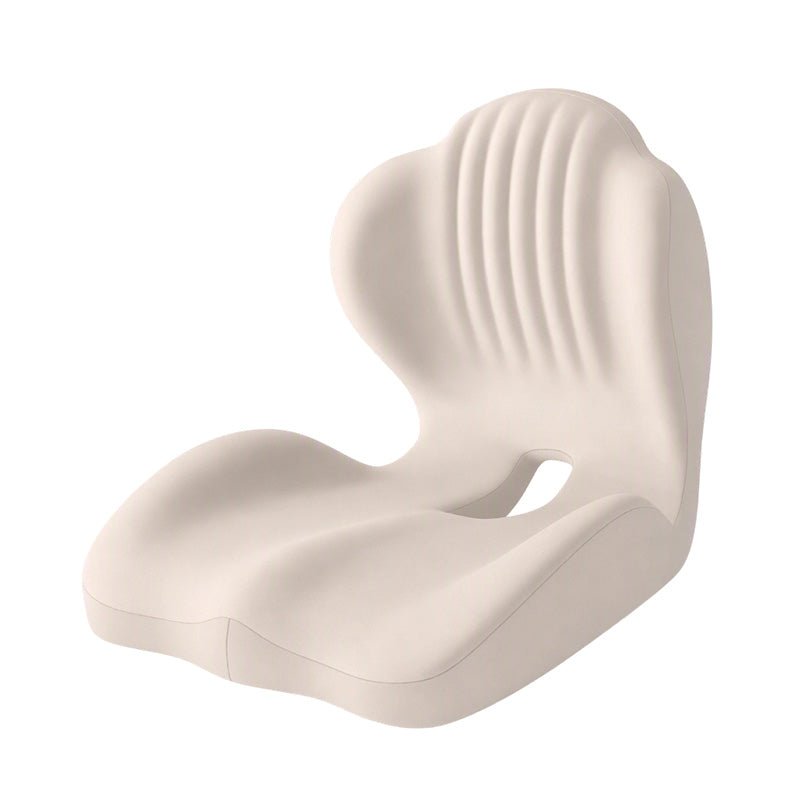 couleur Beige — Ergonomisk sædehynde med ryglæn i memory foam