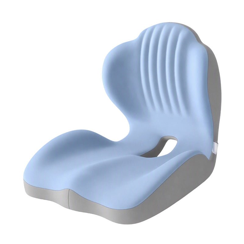 couleur Blågrå — Ergonomisk sædehynde med ryglæn i memory foam