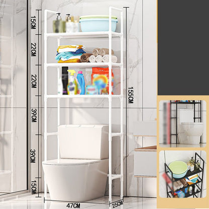 couleur Hvid — Fritstående reol over toilet – 3 hylder