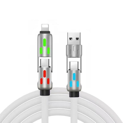 couleur Hvid — 4-i-1 opladerkabel 240W – 1+1 GRATIS