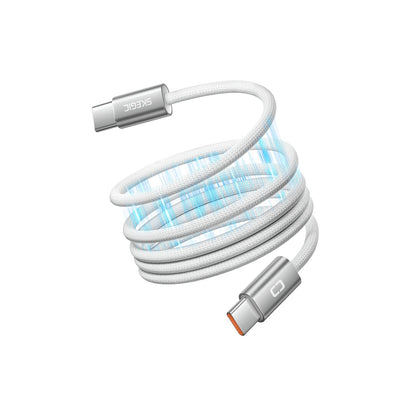 couleur Hvid — FiltFri™ Magnetisk USB-C-kabel 100 W – ruller sig selv op