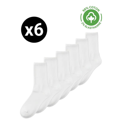 couleur Hvid — Klassiske tennissokker – pakke med 20 eller 50 par