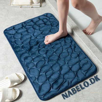 couleur Blå — AquaSten™ Bademåtte – Superabsorberende & Skridsikker