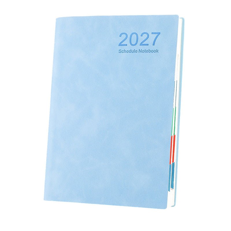 couleur Blå — Planlægningsbog 2027 A5 – Minimalistisk kalender til hele året
