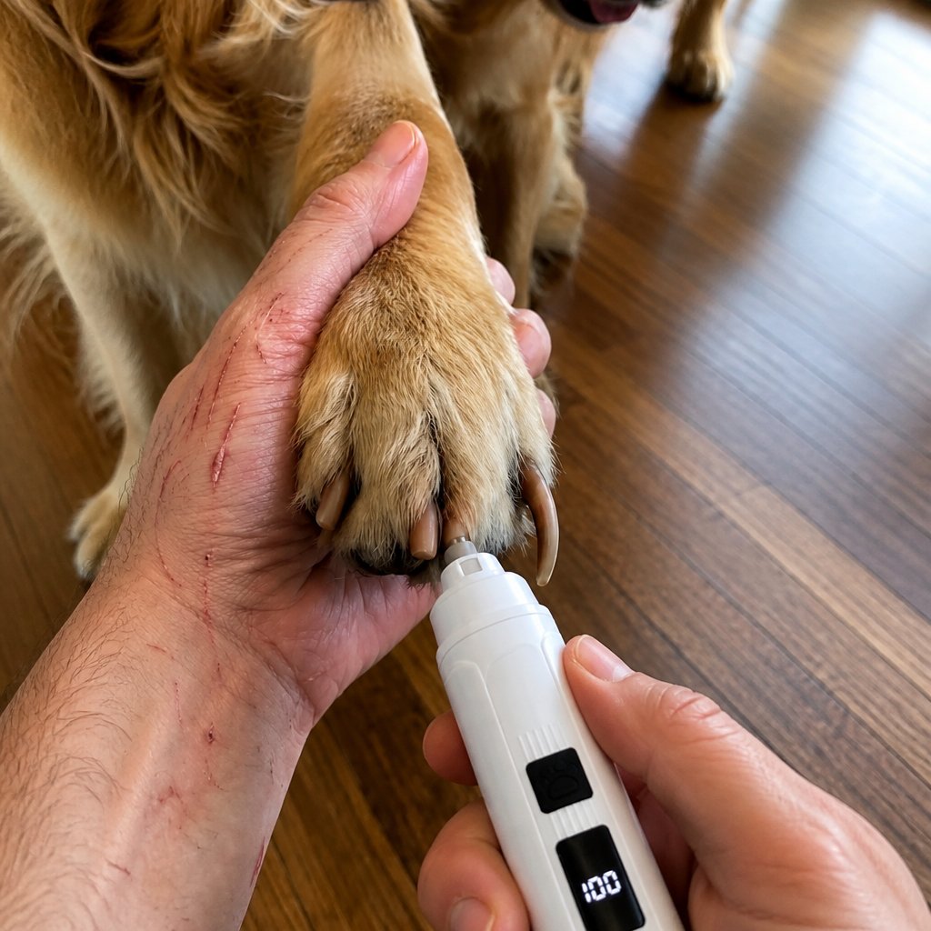 situation — Elektrisk kloslibber til hund og kat med LED-display