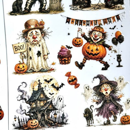 situation — SpookyRub™ Halloween Overføringsklistermærker – Uden Bobler