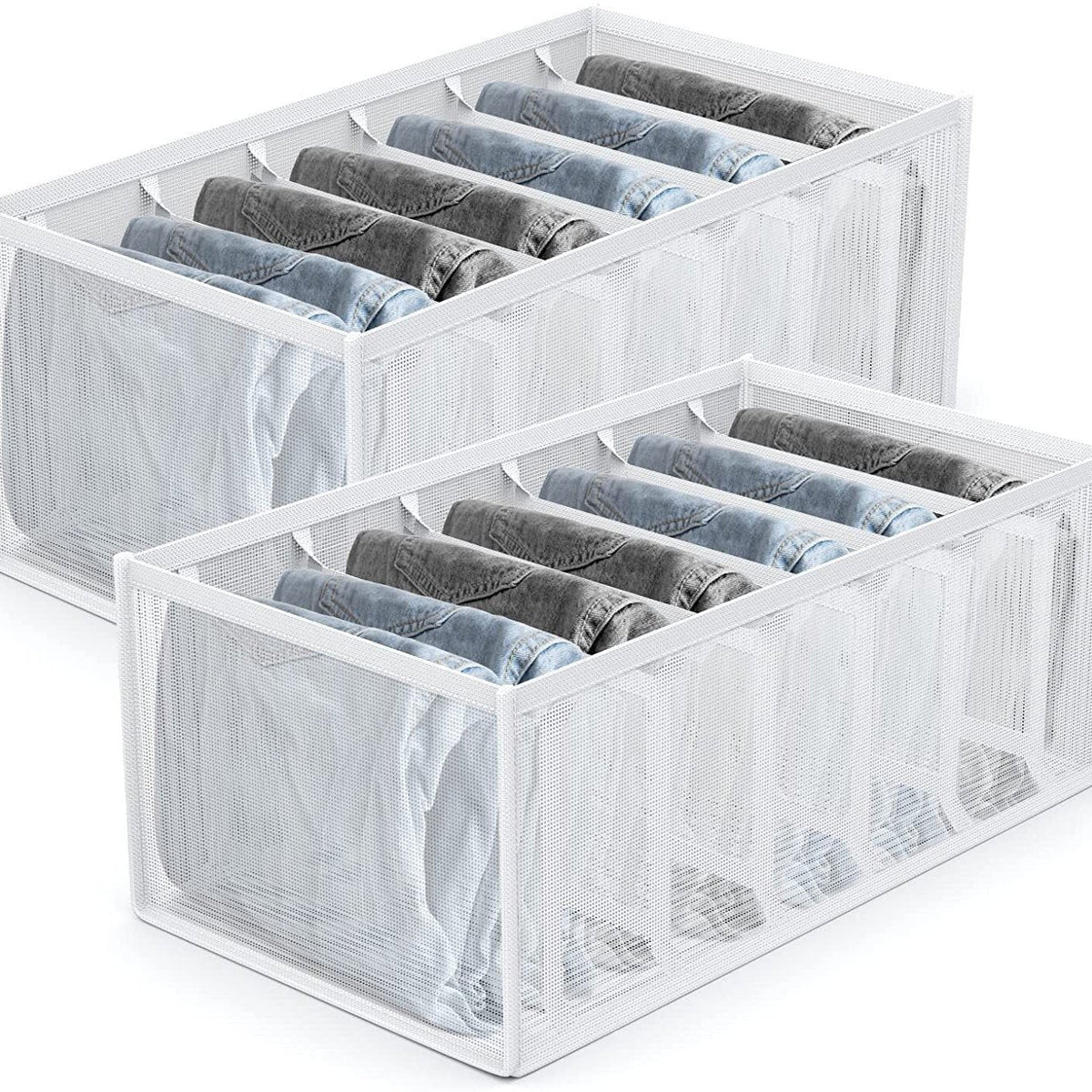 situation — Tøjorganizer med 7 rum – Large (36×25×20 cm) til jeans og bukser