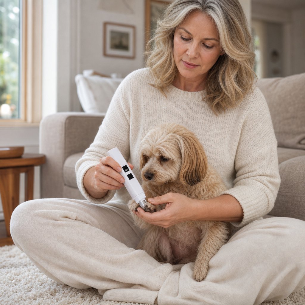 situation — Elektrisk kloslibber til hund og kat med LED-display