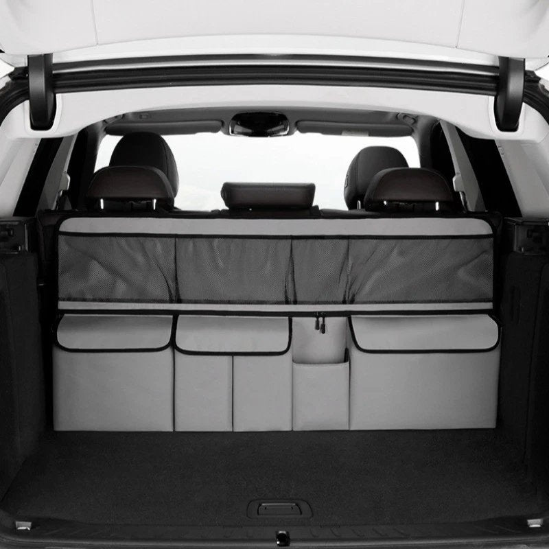 situation — Hængende bagagerumsorganizer til bagsædet – 6 rum i slidstærkt Oxford-stof