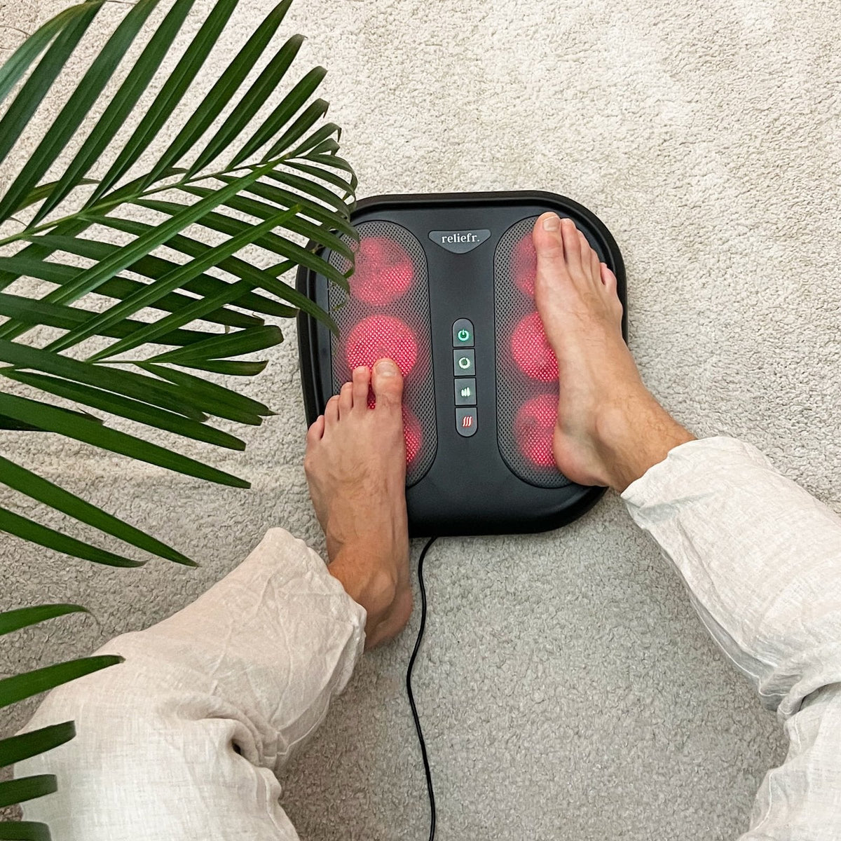 packshot — Fodmassageapparat med infrarød varme – shiatsu og rødt lys