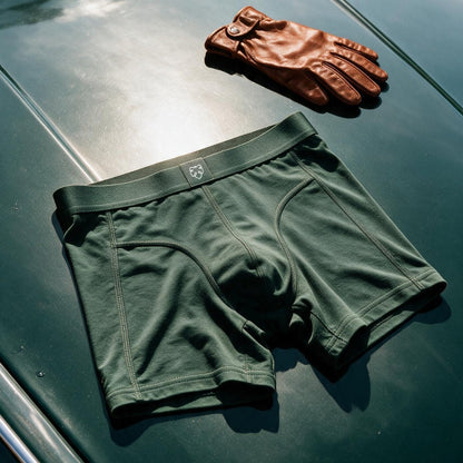 packshot — Boxershorts i bambus – Salviegrøn