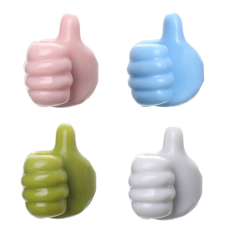 packshot — Selvklæbende tommelfinger-kabelkroge – 10 stk.