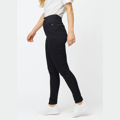 situation — Højtaljede sorte jeans – smal pasform med stretch