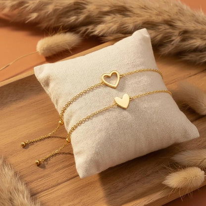 packshot — Hjertebånd™ – Mor & Datter Armbånd (2 stk.)