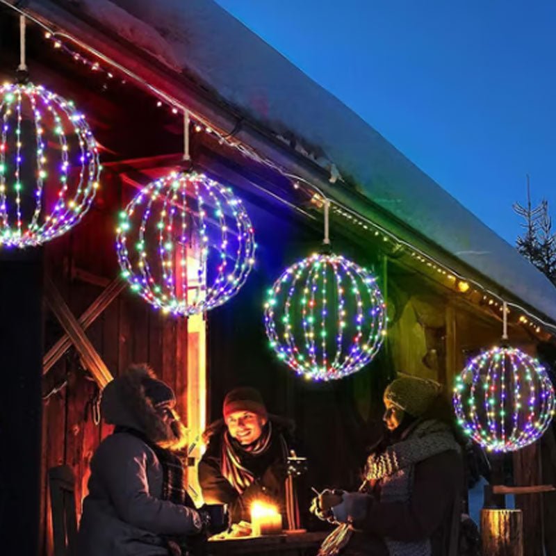 situation — LED lyskugle sammenklappelig – 360° lys til have, terrasse og altan