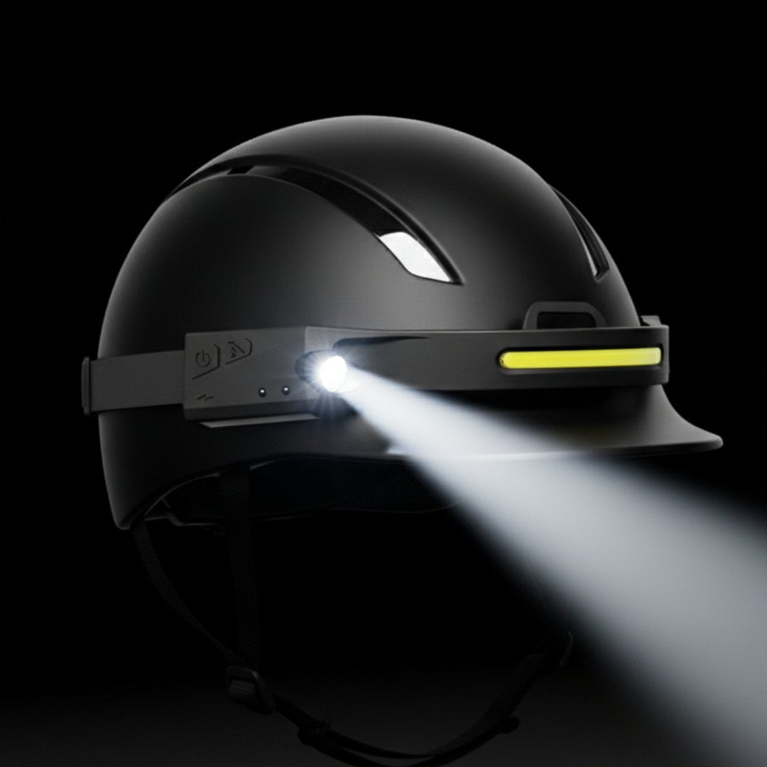 Genopladelig LED-pandelampe, 230° lysbånd