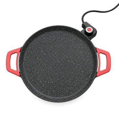 couleur 16" (40 cm) Standard — Rund elektrisk grillpande med termostat – slip-let og røgfri bordgrill