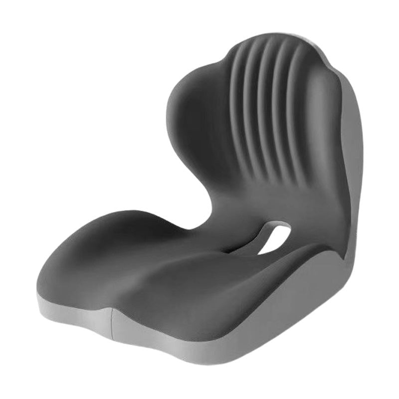 couleur Dobbelt grå — Ergonomisk sædehynde med ryglæn i memory foam