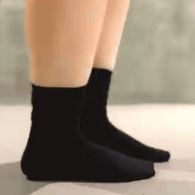 gif — Sorte bambusstrømper – 10 par, bløde og åndbare
