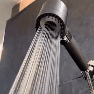 gif — AquaPure™ Brusehoved 4-i-1 – Filter, Silikonemassage & Stop-knap