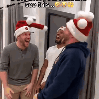 gif — Bevægelig Nissehue – Julefrokostens sjoveste gag
