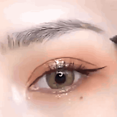 gif — Vandfast microblading-øjenbrynspen med 4-tandet gaffelspids