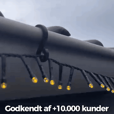 gif — Krog til julelys på tagrende – uden værktøj (20 stk.)