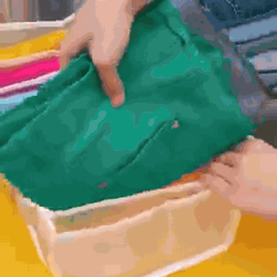 gif — Tøjorganizer med 7 rum – Large (36×25×20 cm) til jeans og bukser