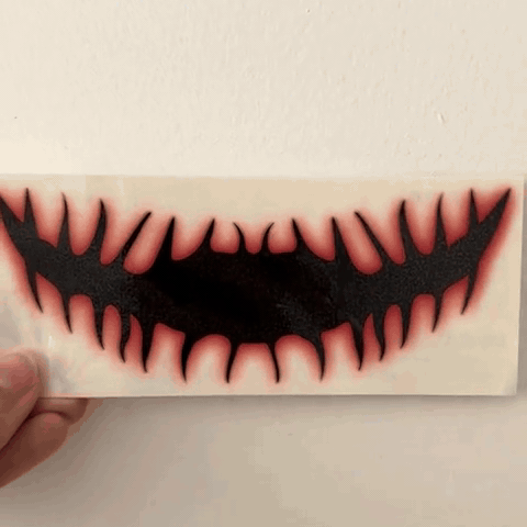 gif — GrinMonster™ – Midlertidig monstermund-tatovering til Halloween