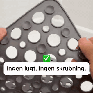 gif — Skridsikker brusemåtte med sugekopper og drænhuller