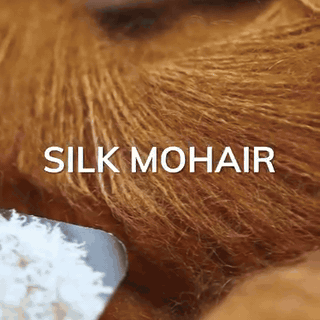 gif — SilkeSky™ Strikkekit – blødt mohair-sjal til begyndere, inkl. opskrift og 8 nøgler