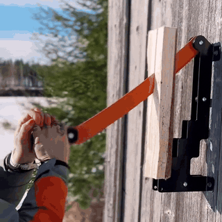 gif — Vægmonteret Brændekløver med Håndtag – Optændingspinde på Sekunder