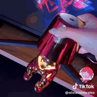 gif — Guldfigur Bordlampe – Trådløs LED-skulptur med touch-betjening