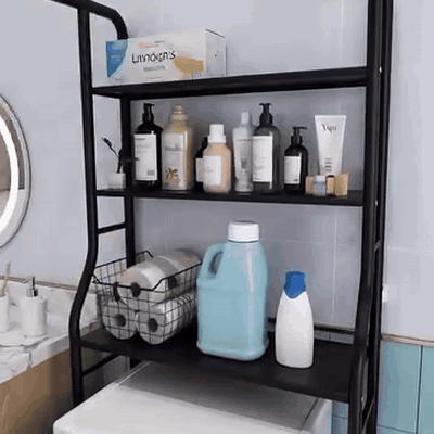 gif — Fritstående reol over toilet – 3 hylder