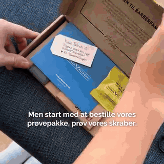gif — Barberskraber med Knivskarpe Barberblade – Intet Abonnement, Ingen Binding