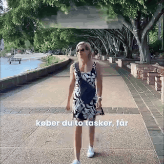 gif — Tyverisikret crossbody-taske med skjulte lynlåse