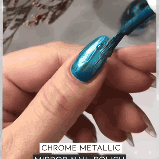 gif — Metallisk neglelak med spejleffekt – krom-finish uden UV-lampe