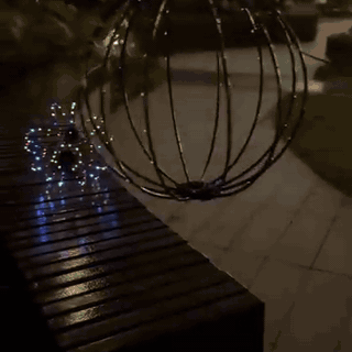 gif — LED lyskugle sammenklappelig – 360° lys til have, terrasse og altan