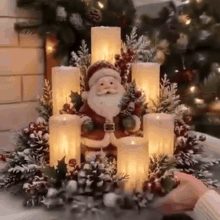 gif — Juledekoration med LED-lys – flammefri borddekoration til jul