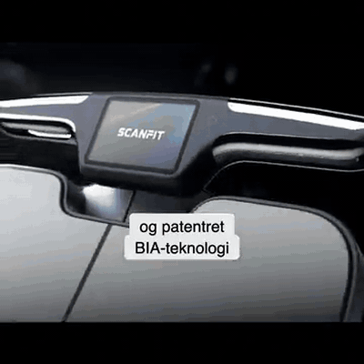 gif — Smart kropsanalysevægt med 8 elektroder og farveskærm på håndtaget