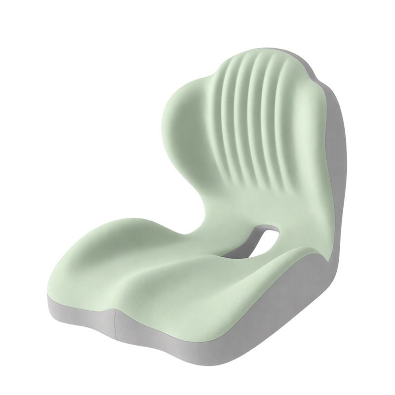 couleur Grågrøn — Ergonomisk sædehynde med ryglæn i memory foam