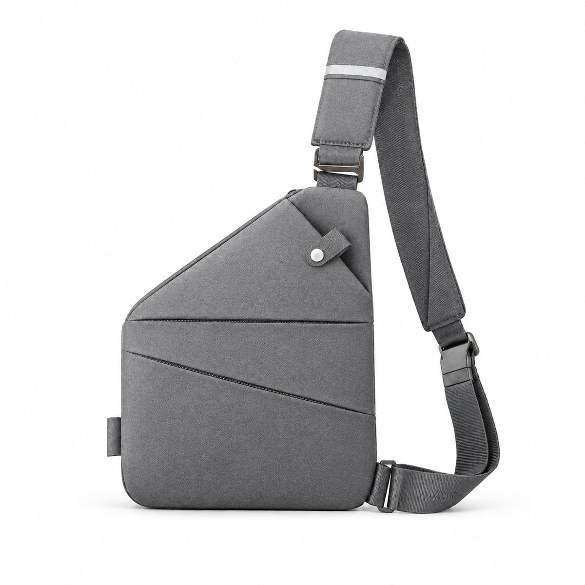 couleur Grå — Tyverisikret crossbody-taske med skjulte lynlåse