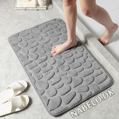 couleur Grå — AquaSten™ Bademåtte – Superabsorberende & Skridsikker