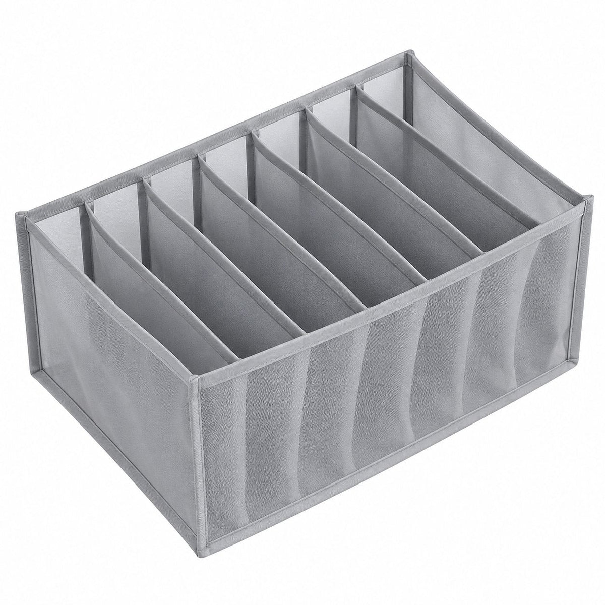 couleur Grå — Tøjorganizer med 7 rum – Large (36×25×20 cm) til jeans og bukser