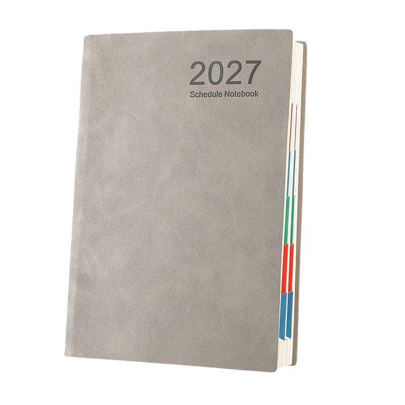 couleur Grå — Planlægningsbog 2027 A5 – Minimalistisk kalender til hele året
