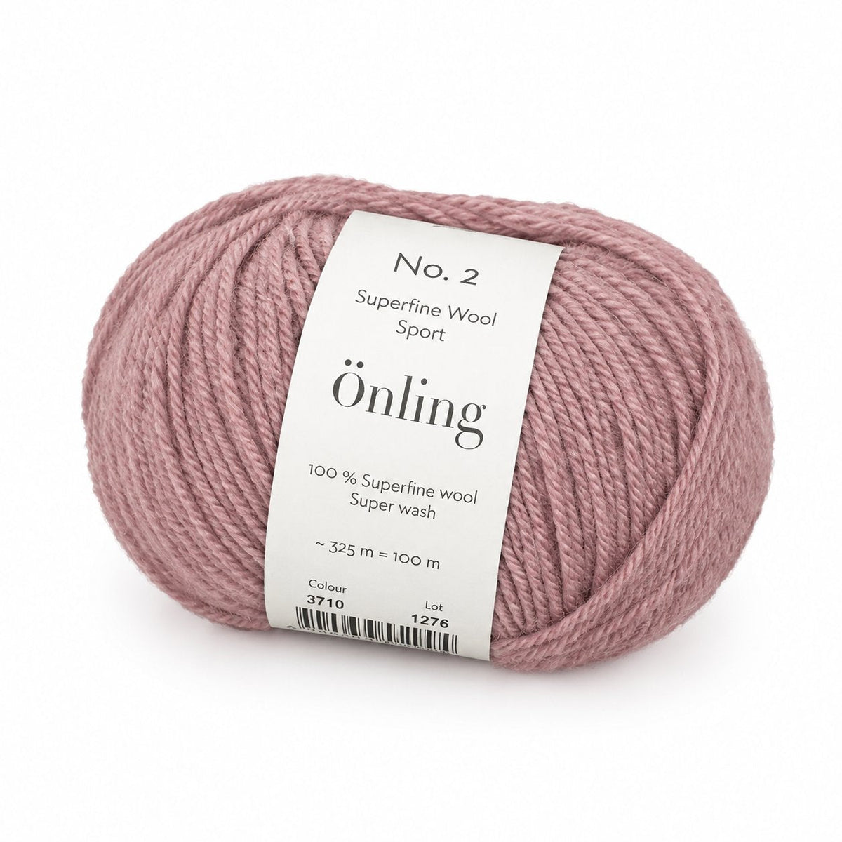 couleur Grå rose — Superfine Merinogarn – 100 % merinould, Super 100's, 25 g